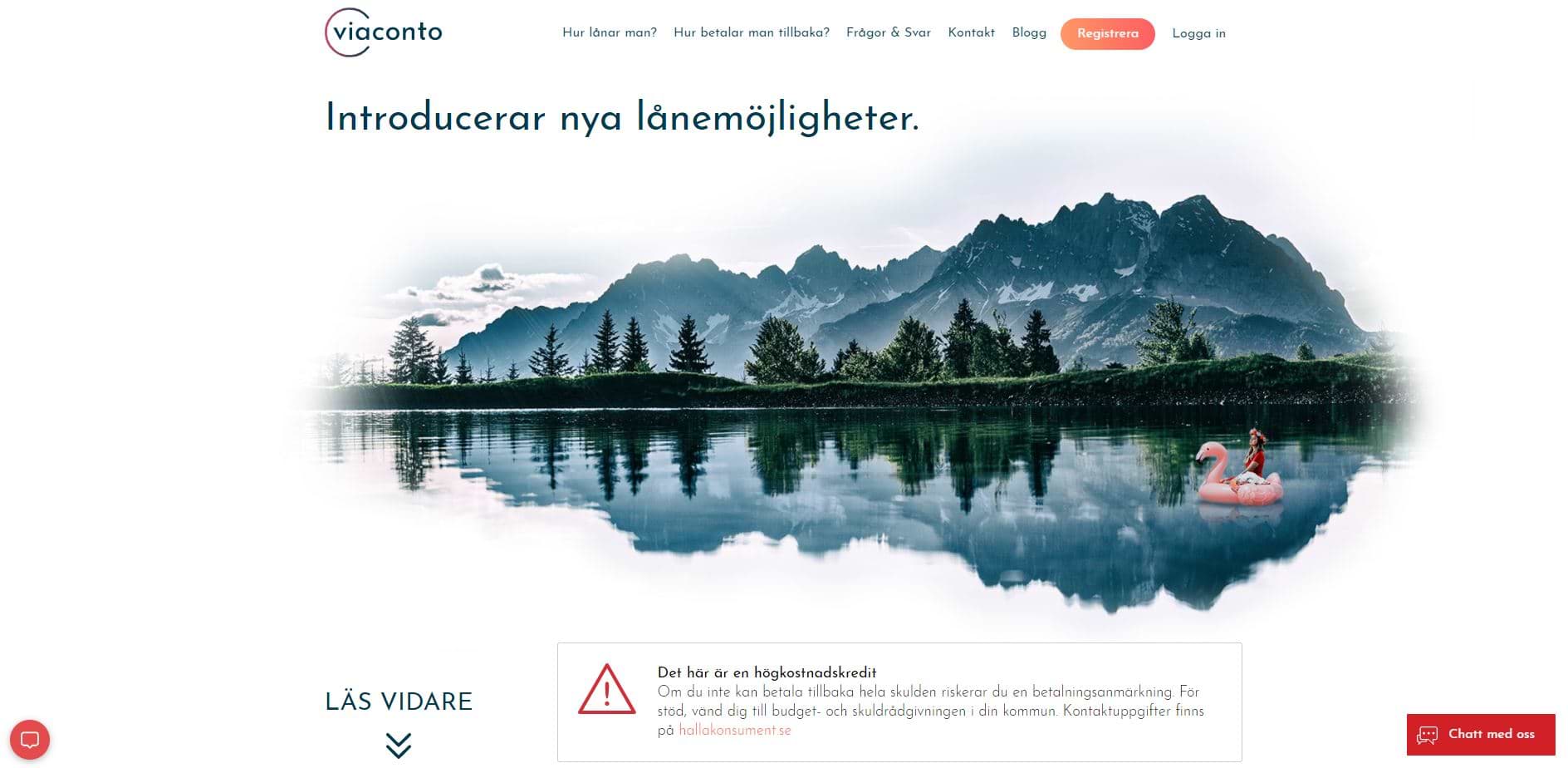 smslån Viaconto