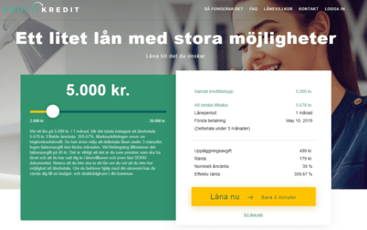 smslån Profilkredit